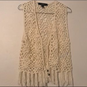 White cream  Knitted Vest